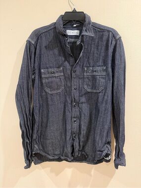 Gustin Denim Cotton Work shirt Mens Large